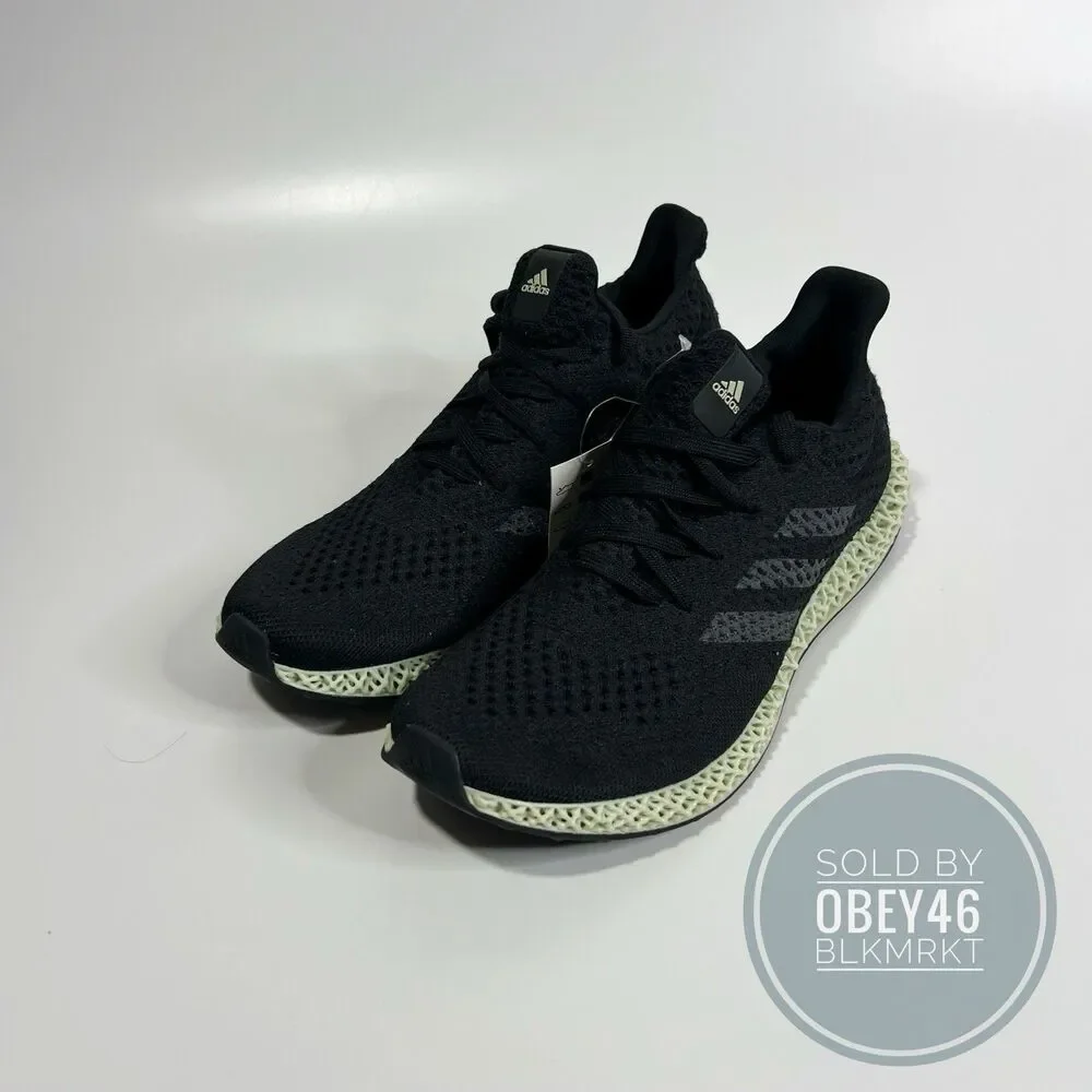 Adidas Futurecraft 4D Shoes Black Green FZ2560 Men's US 9.5 - Picture 2 of 6